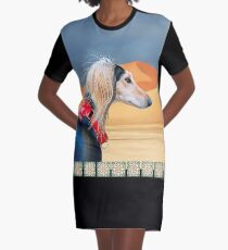 Saluki Huntress Graphic T-Shirt Dress