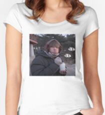 Camiseta entallada de cuello ancho Grubby Taehyung
