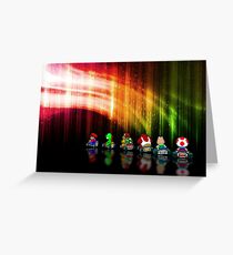 Super Mario Kart pixel art Greeting Card