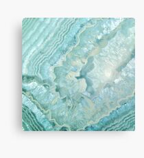 Lienzo "Aguamarina Pastel Cristal Ágata turquesa claro"