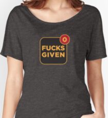 0 Fucks Given Women's Relaxed Fit T-Shirt
