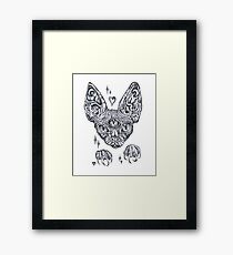 Magic Sphinx Cat Gothic Ink Drawing Framed Print