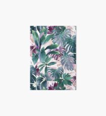 Tropical Emerald Jungle in light cool tones Art Board Print