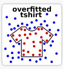 Overfitted tshirt Sticker
