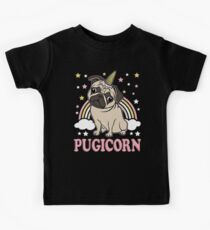 Pugicorn - lustiges Pug-Einhorn Kinder T-Shirt