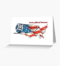 Elegant country Flat USA route 66 Greeting Card