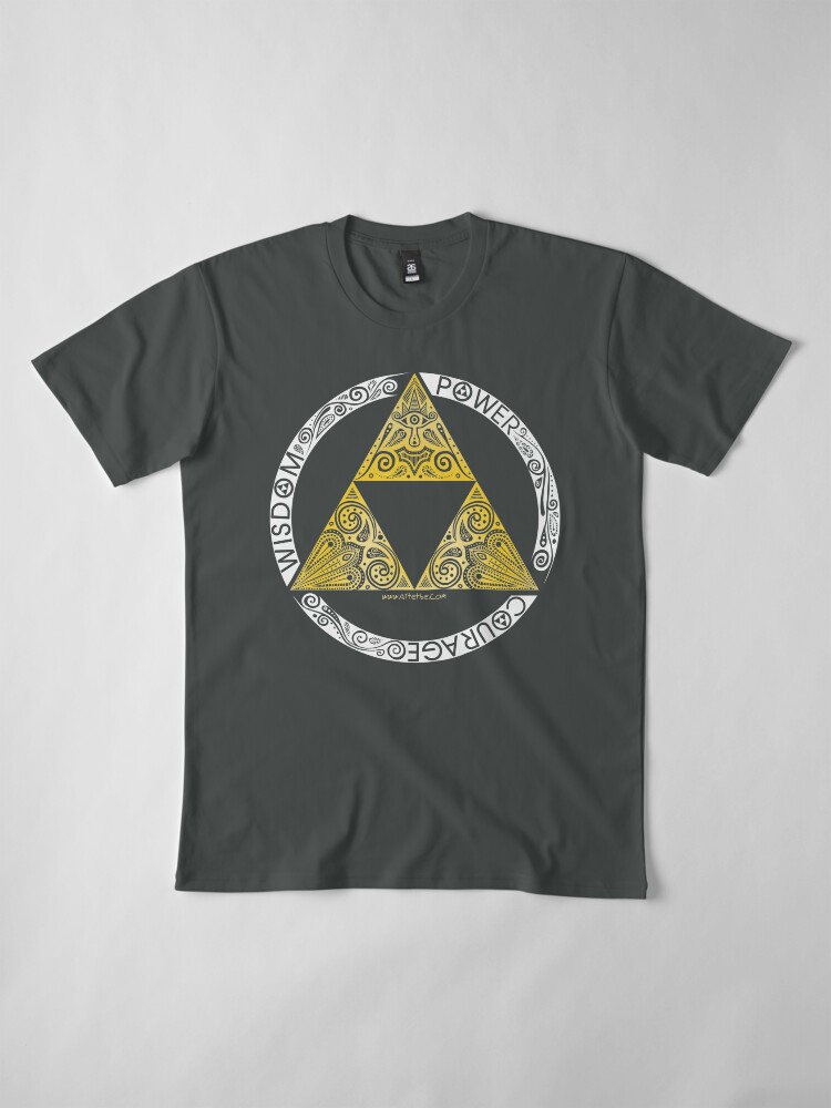 Alternate view of Zelda - Triforce circle Premium T-Shirt