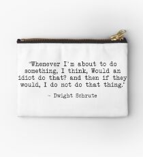 Dwight Schrute Zitat Studio Clutch