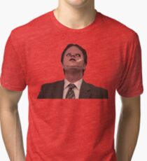 Dwight Schrute - Skin Mask Tri-blend T-Shirt
