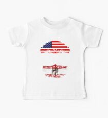 American Son With Austrian Roots - Gift For Austrian Son Baby Tee