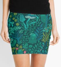 Emerald forest keepers. Fairy woodland creatures. Mini Skirt