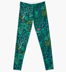 Emerald forest keepers. Fairy woodland creatures. Leggings