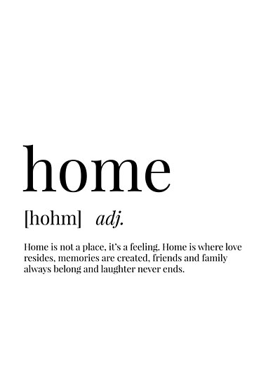 home-definition-poster-by-definingprints-redbubble