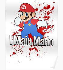 I Main Mario - Super Smash Bros. Poster