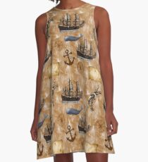 Maritime A-Line Dress