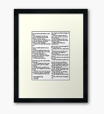 Annabel Lee-Edgar Allan Poe Gerahmtes Wandbild