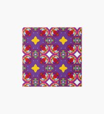circle kunterbunt abstract seamless colorful repeat pattern Art Board