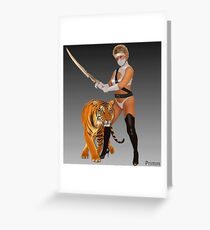 Lady Pain Greeting Card