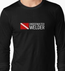 Welding: Underwater Welder & Diving Flag Long Sleeve T-Shirt