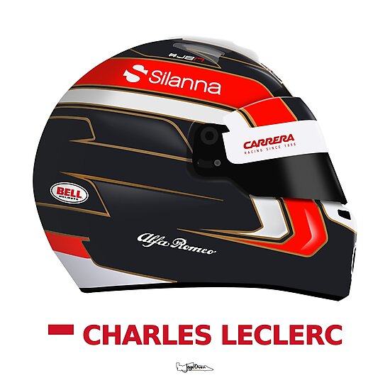 "f1 - Charles Leclerc 2018 helmet" Photographic Prints by ...