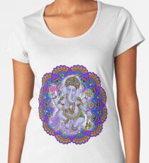 Lord Ganesha with Colorful Mandala Women's Premium T-Shirt
