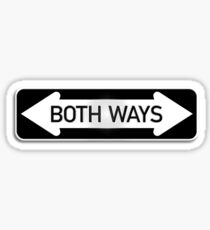Both Ways Street Sign - LGBT Sticker