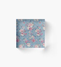 Floral Pattern Acrylic Block