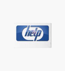 Funny HP Parody Logo Computer Tech Support Art Board