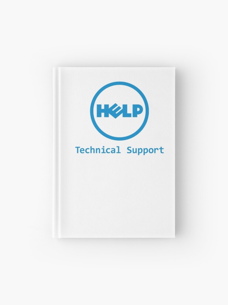 Funny Dell Parody Logo Computer Tech Support Hardcover Journal By