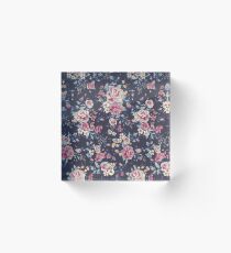 Floral Pattern Acrylic Block
