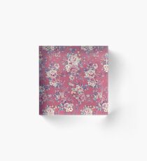 Floral Pattern Acrylic Block