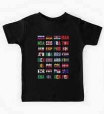Russia 2018 qualified teams Kids Tee