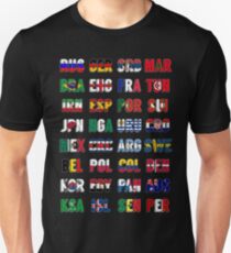 Russia 2018 qualified teams Unisex T-Shirt