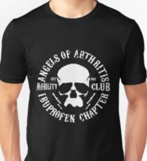 Angels Of Arthritis Mobility Club Motorcycle SOA Ibuprofen Gift Mens Top Motorcycle Unisex T-Shirt