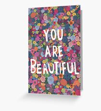 Tarjeta de felicitación Eres hermosa