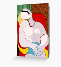 Picassos Traum Grußkarte