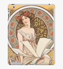 HD. Champenois Calendar, Alphonse Mucha HIGH DEFINITION (original colors) iPad Case/Skin