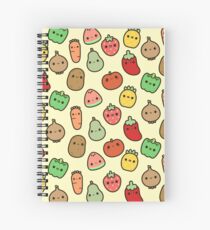 Cute fruit and veg Spiral Notebook