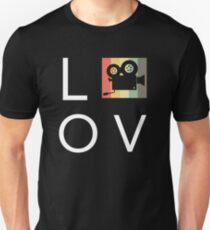 Liebe Retro Vintage Filmkamera | Filmemacher Slim Fit T-Shirt