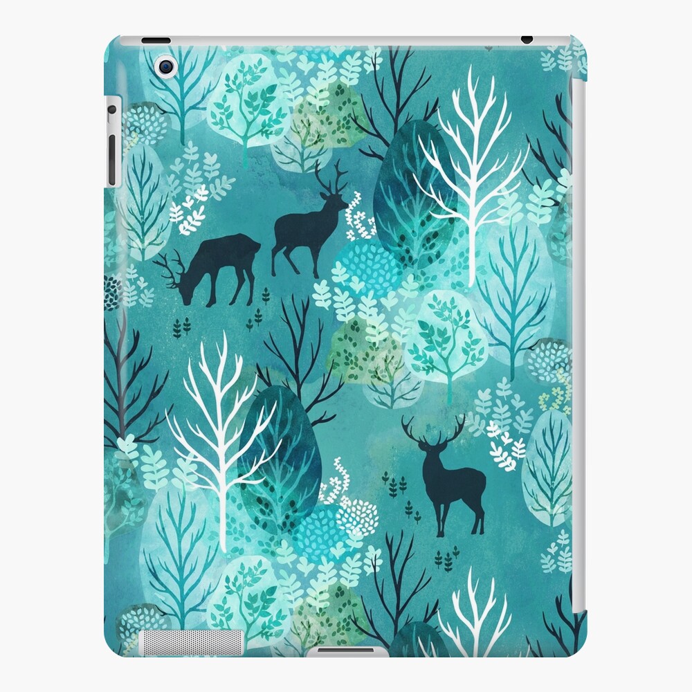 Emerald forest deer iPad Case & Skin