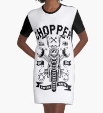 Motorcycle custom garage Graphic T-Shirt Dress