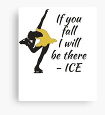 Beutiful and Charming Tshirt Design Ice Skater Canvas Print