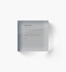 Algorithm Acrylic Block
