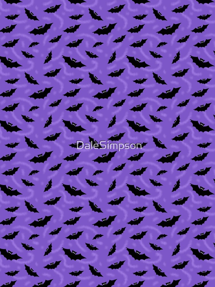 Purple Halloween Bat Night by DaleSimpson