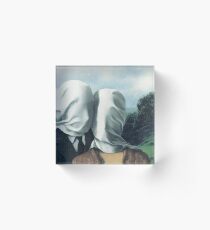 René Magritte – The Lovers II Acrylic Block