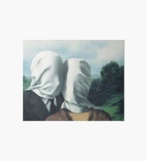 René Magritte – The Lovers II Art Board