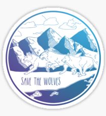 Save the Wolves! Sticker