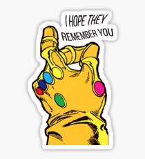 the infinity gauntlet Sticker