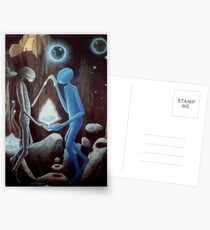 Love thru the Ages - painting, fantasy Postcards