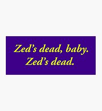 Zed´s Dead Photographic Print